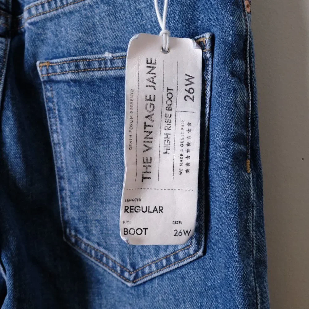 Aritzia Denim Forum The Vintage Jane High Rise Boot - Picture 11 of 13